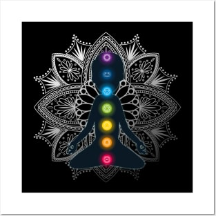 chakra Meditation Yoga Design Posters and Art